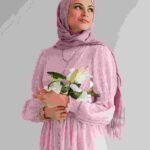 Pink Chiffon Flared Dress