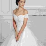 Off Shoulder Bridal Ball Gown