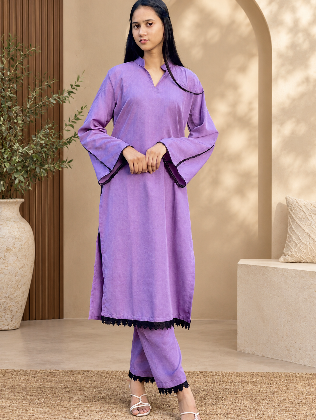Lavender Royale Pakistani Suit